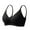 Black, variant on Women's Bars Daily Solid Color Bra Adjustable Straps Breast Cup Underwear