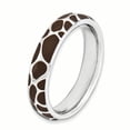 thumbnail image 3 of Bague en Argent Sterling Stackable Expressions Imprimé Animal Émaillé Poli Taille 5, 3 of 3