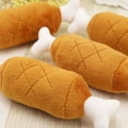 thumbnail image 4 of Visland Plush Toy Funny Squeaky Drumstick Shape Durable Squeaky Toy for Pet - 1PC, 4 of 5