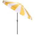 thumbnail image 4 of Safavieh Outdoor Buti 9ft Crank Umbrella, Yellow Stripe, 4 of 8