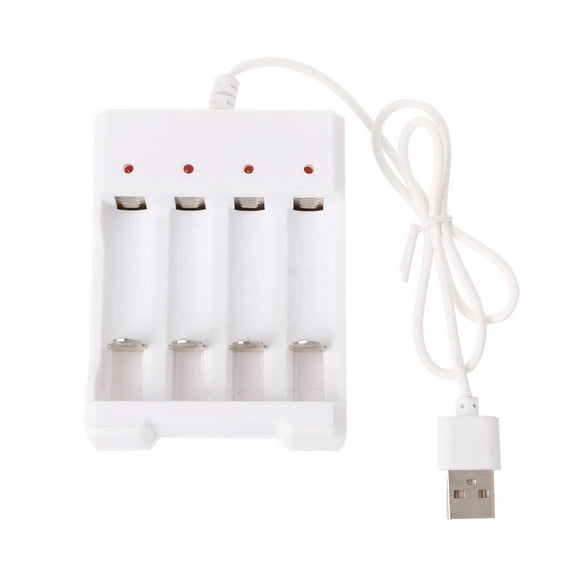 4 Slots USB Fast Charging AAA And AA Battery Charger Short Circuit for Protection Battery Charging Base Battery Tools