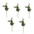 thumbnail image 4 of Flores de rosas artificiales decoración de ramo de flores de simulación ajustable para fiesta de boda 5 Piezas Jumpingount HA002887-00, 4 of 6