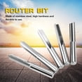 thumbnail image 2 of Bienvenido Apalfuy 5PCS 6x22mm Router Broca de corte Doble flauta Ranura recta CNC PCB Fresa, 2 of 8
