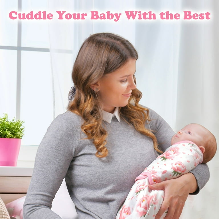 Bublo Baby 3 Pack Swaddles for Newborns Adjustable Velcro Wrap 0 3 Months Stretchy 100 Cotton Infant Sleep Aid Walmart
