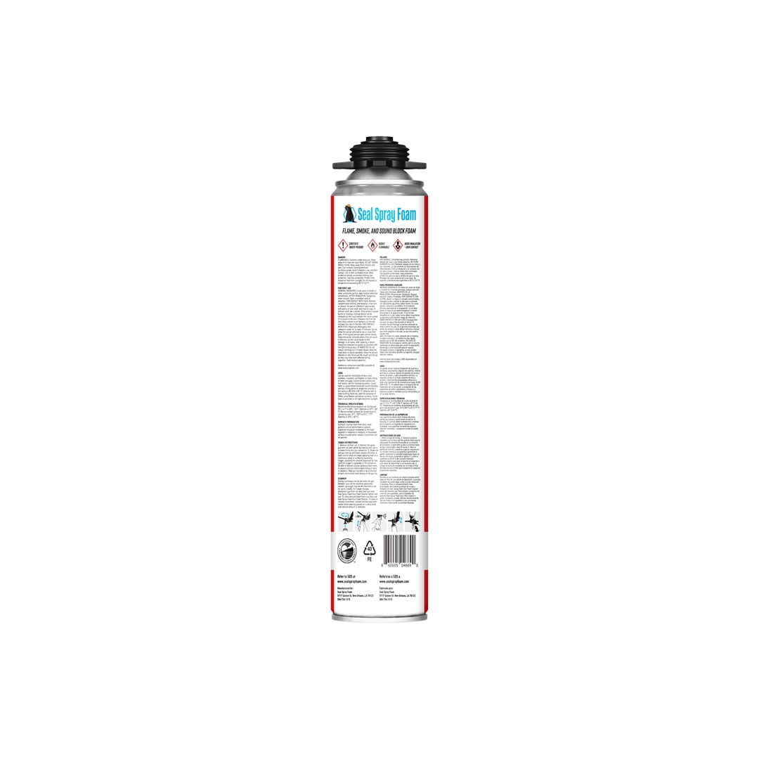 Seal Spray Fire/Flame, Smoke, and Sound Block 23.4oz Gun Foam - Case Of 12