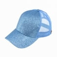 thumbnail image 3 of CC Glitter Women's Ponytail Baseball Cap Hats, 3 of 15