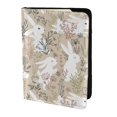 thumbnail image 2 of Pofeuu Retro Bunny Flower Print Travel Document Organizer Passport Holder Men Women for Family (6.5 in x 4.5 in),Wallet Holder Credit Card Clutch Bag Case, 2 of 5