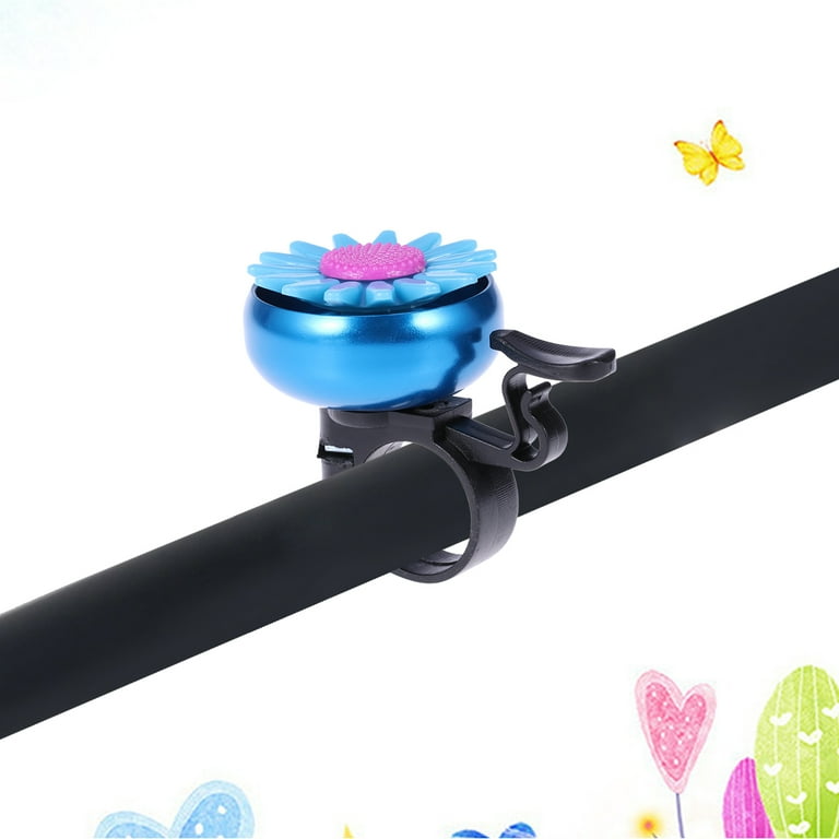 SEWCHICS Bike Bell Blue Aluminum Alloy 1Set 2.56X1.77X1.77in