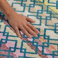 thumbnail image 3 of Addison Rugs Mayfield Premium Machine Washable Transitional Stripes Teal Rectangle Rug, 10' x 14', 3 of 9