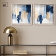 thumbnail image 3 of Soothing Depths Shadowbox Print Blue And Sage Wall Decor Set by Art Remedy, Blonde Frame, 16 x 16, 3 of 6