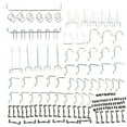 thumbnail image 2 of Wchiuoe 51PCS Tool Hook Set,Hardware Pegboard Hook,Nickel Plated Hanging Hook , For Hammer Wrench, 2 of 8