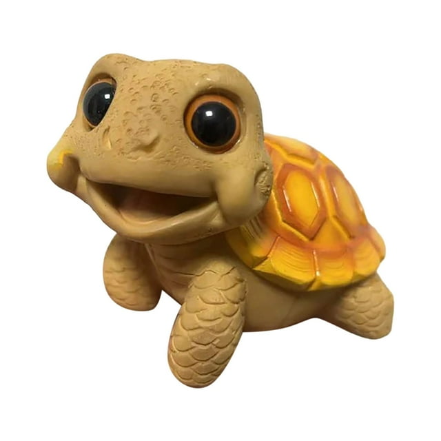 Exquisite Resin Turtle Sculpture Elegant Desktop Ornament for Home