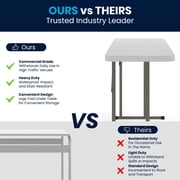 Flash Furniture Kathryn 6-Foot Granite White Plastic Folding Training Table