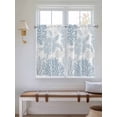 thumbnail image 5 of Blue Sea Turtle Kitchen Curtains 54 Inches length, Coastal Coral Summer Beach Nautical Window Treatment Curtain Drapes, Decorative Window Curtains for Bedroom Cafe, 52"x54", 2 Panels, 5 of 7