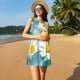 thumbnail image 3 of Fotbe Daisy Flowers Vestido de Verano sin Mangas para Mujer – Vestido Midi Línea A, Estilo Camiseta Floral, Vestido Playero Casual y Fluido, 3 of 7