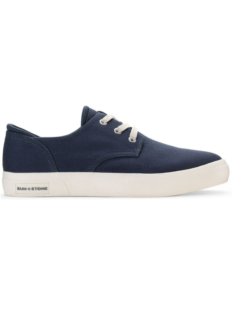 SUN STONE Mens Navy Cushioned Kiva Round Toe Lace-Up Sneakers Shoes 10 M SUN STONE Mens Navy Cushioned Kiva Round Toe Lace-Up  main image 3