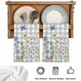 thumbnail image 5 of Spring Floral Kitchen Towels Set of 3, Grey Plaid Pink Blue Flowers Butterfly Absorbent Dish Towels for Kitchen, Microfiber Hand Towel, Quick Drying Tea Towel for Cleaning Decorative Dishcloths, 5 of 7