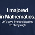 thumbnail image 3 of CafePress - I Majored In Mathematics Dark T Shirt - Men's Classic Graphic Cotton T-Shirt, 3 of 4