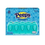 Peeps Blue Marshmallow Chicks, Easter Candy, - 10 Count (3 Ounces)
