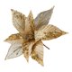 thumbnail image 1 of Flores artificiales navideñas de 28 cm con lentejuelas brillantes, flores de pascua de tela, flores artificiales para decorar el árbol de Navidad, bodas, cumpleaños y coronas decorativas, 1 of 7