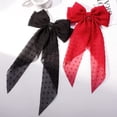 thumbnail image 2 of 2PCS Large Hair Bows for Girls French Barrette Bowknot with Long Tail for Women, 2 of 3