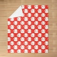 thumbnail image 3 of Cute Bowknot Flannel Blanket Red White Checker Plaids Geometric Fleece Throw Blanket for Room Decor,Dreamy Bow ss Style Girly Bed Blanket for Bed Sofa Couch,Baby 30"x40", 3 of 6