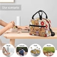 thumbnail image 4 of Binienty Floral Capybara School Backpack Kids 5-8 Girls With Lunch Box and Pencil Case Water Bottle Sleeve Lightweight Travel Backpack with Laptop Compartment Cute Rucksack Back Pack Set 17 Inch, 4 of 8