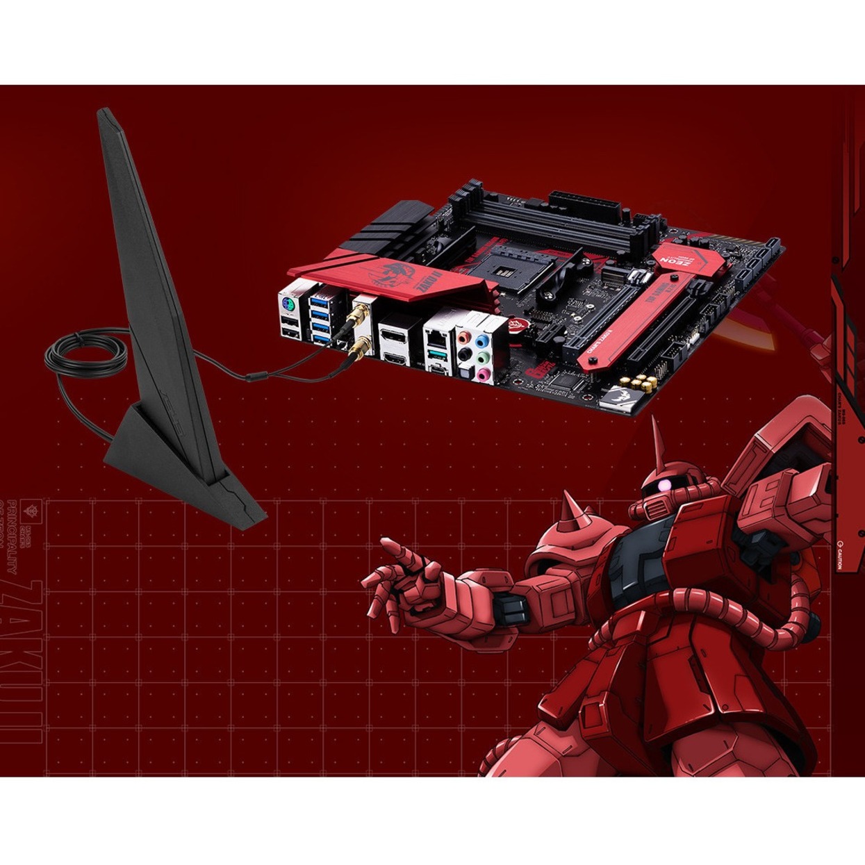 ASUS TUF GAMING B550M-ZAKU (WI-FI) AM4 AMD B550 SATA 6 ATX AMD Motherboard  (TUF GAMING B550M-ZAKU (WI-FI) - US