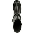 thumbnail image 3 of Franco Sarto Womens Elle Leather Block Heel Motorcycle Boots, 3 of 3