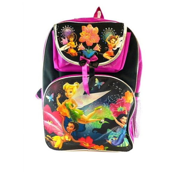 TINKER BELL 16INCH COVER POCKET BACKPACK -FULL SIZE