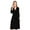 Black, variant on Women Robes Sleepdress Bathrobe Knee Length Soft Sleepwear Ladies Loungewear
