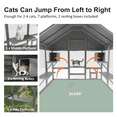 thumbnail image 2 of TIMHAKA 71" Large Outdoor Catio Enclosure w/ 7 Tiered Platforms, 2 Premium Resting Boxes, UV-Resistant Cover, 2 of 8