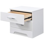 ClickDecor Hudson 2 Drawer Nightstand White