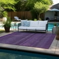 thumbnail image 6 of Addison Rugs Chantille Indoor/Outdoor Transitional Stripes Eggplant Washable Rectangle Rug, 10' x 14', 6 of 6