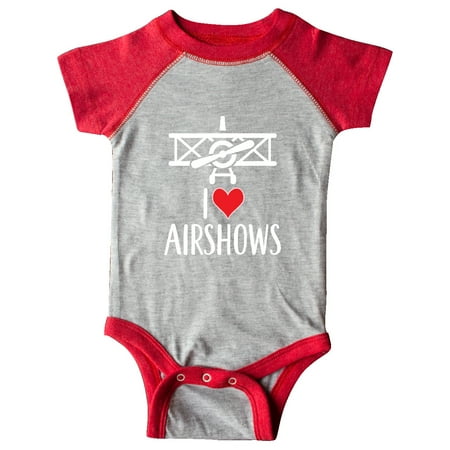 

Inktastic I Love Airshows Gift Baby Boy or Baby Girl Bodysuit