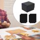 thumbnail image 2 of Caja de almacenamiento para baraja de cartas coleccionables, estándar, con 2 separadores de cartas, práctica Cuadros Negro Azul, 2 of 9