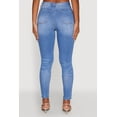 thumbnail image 5 of Womens WAX Mid Rise Distressed Jeans, 5 of 5