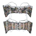 thumbnail image 4 of Lilgiuy Women Sweet Tie Corset Lace Suspenders Print Underwear Shapewear Tank Top Black,10 2022 Fall Winter, 4 of 5