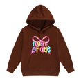 thumbnail image 3 of EnJoCho Teen Girls Boys Hooded Sweatshirts Kids Long Sleeve Pullover Hoodie Fourth Print Midweight Comfort Casual Tops for Outdoor Kids Casual Sweatshirts Loung𝖾 Sets Girls, 3 of 8