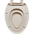 thumbnail image 6 of M optimized Toilet Seat 19", Elongated Toilet Seat with Toddler Seat Built in, Potty Training Toilet Seat Elongated for Universal Use, with Slow Close and Magnets, 6 of 6
