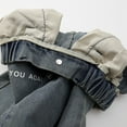 thumbnail image 6 of Kids Girls'Fashion Jeans Denim Elastic Wasit Wide Leg Denim Pants Baggy Jeans Kids for Little Girls 3-4 Years, 6 of 8