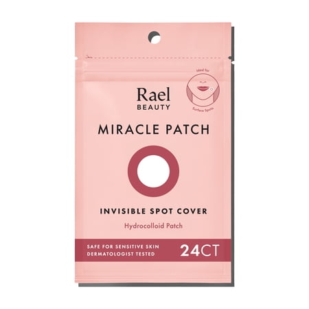 Rael Beauty Miracle Acne Patch Invisible Spot Cover, for All Skin Types, 24 Count