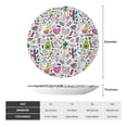 thumbnail image 2 of Cauagu Fun Animal with Unicorn Print Bone China Decorative Plate, Wall Mount Plate Holiday Decor Decorative Ceramic Plates with Stand Elegant Household Plates Decorative-7in, 2 of 6
