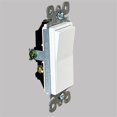 thumbnail image 5 of [Paquete de 10] Interruptor de luz basculante de paleta decorativa de 3 vías, 3 cables, conexión a tierra de 15 A, 120 V-277 V, blanco, 5 of 5