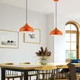 thumbnail image 3 of 41172-77 Livex Lighting Amador - 1 Light Pendant In Transitional Style-15 Inches Tall and 11.75 Inches Wide-Shiny Orange/Polished Chrome Finish, 3 of 12