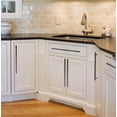 thumbnail image 6 of Utopia Alley 25pcs Carli Pull Handle - Decorative Cabinet Drop Pull Handles- Vintage Cabinet Hardware with Hand Finished Matt Black - Metal Drawer Pull Handle, 12.5" Center to Center, 6 of 8