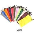 thumbnail image 2 of ZheElen 2pcs Soft Glasses Spectacles Drawstring Case Pouch Bag Phone Wallet 1Set, 2 of 5