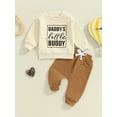 Toddler Baby Boy Outfit Dad's Little Long Sleeve Sweatshirt And Pants
