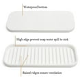 thumbnail image 4 of Silicone Sponge Holder for Kitchen Sink - 9.5*8.5 Inch Kitchen Soap Tray Sponge Holder - Sink Organizer Tray for Kitchen, Bathroom, 4 of 6