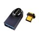 thumbnail image 1 of Adaptador de cargador magnético OTG macho de 10 Gbps USB3.0 hembra a tipo C (codo medio) Tmvgtek Para Estrenar, 1 of 3